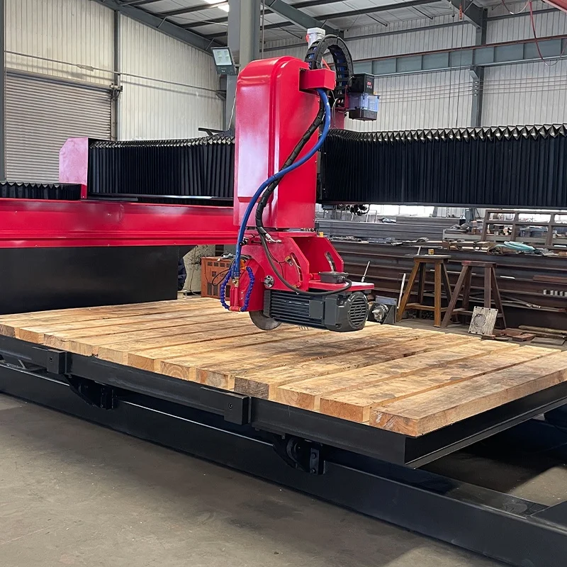 Hongyi Bridge Saw Cutter Machine For Natural Marble And Granite Floor Tiling Granite Tops