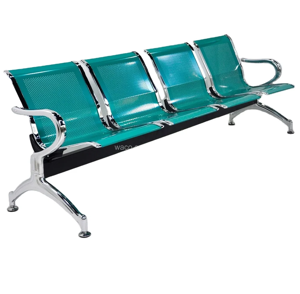 2023 Airport Hospital Chairs Green Red Metal Packaging Public Area Waiting Chair New Design Waiting Chair