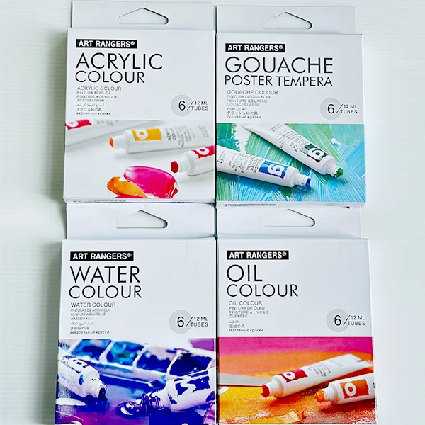Art Rangers acrylic/gouache/oil/watercolor paint set 12ml*6colors for art painting