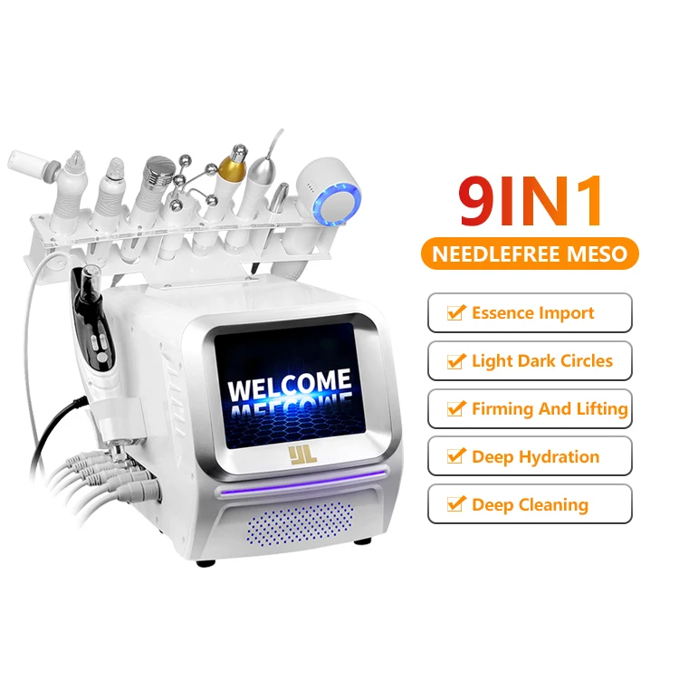 Microdermabrasion machine 8 in 1 Hydro skin facial beauty oxygen facial cleaning skin care oxygen water machine