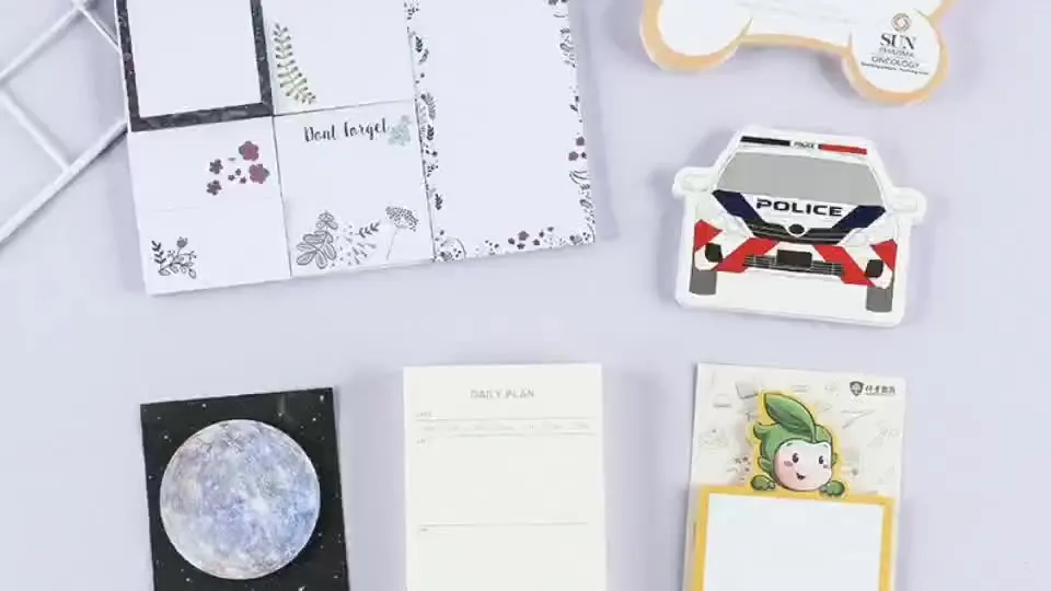 50 sheets 80g paper Post notes combination N times customized logo memo card notes set Vietnam paper factory wholesale