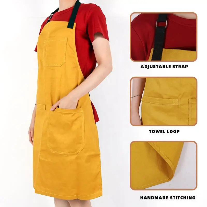 Custom Eco-Friendly Recycled RPET Cotton Restaurant Cooking Kitchen Uniform Apron