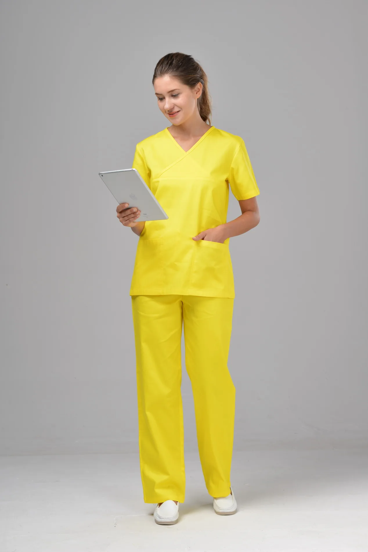 100% cotton fashionable nurse uniform design