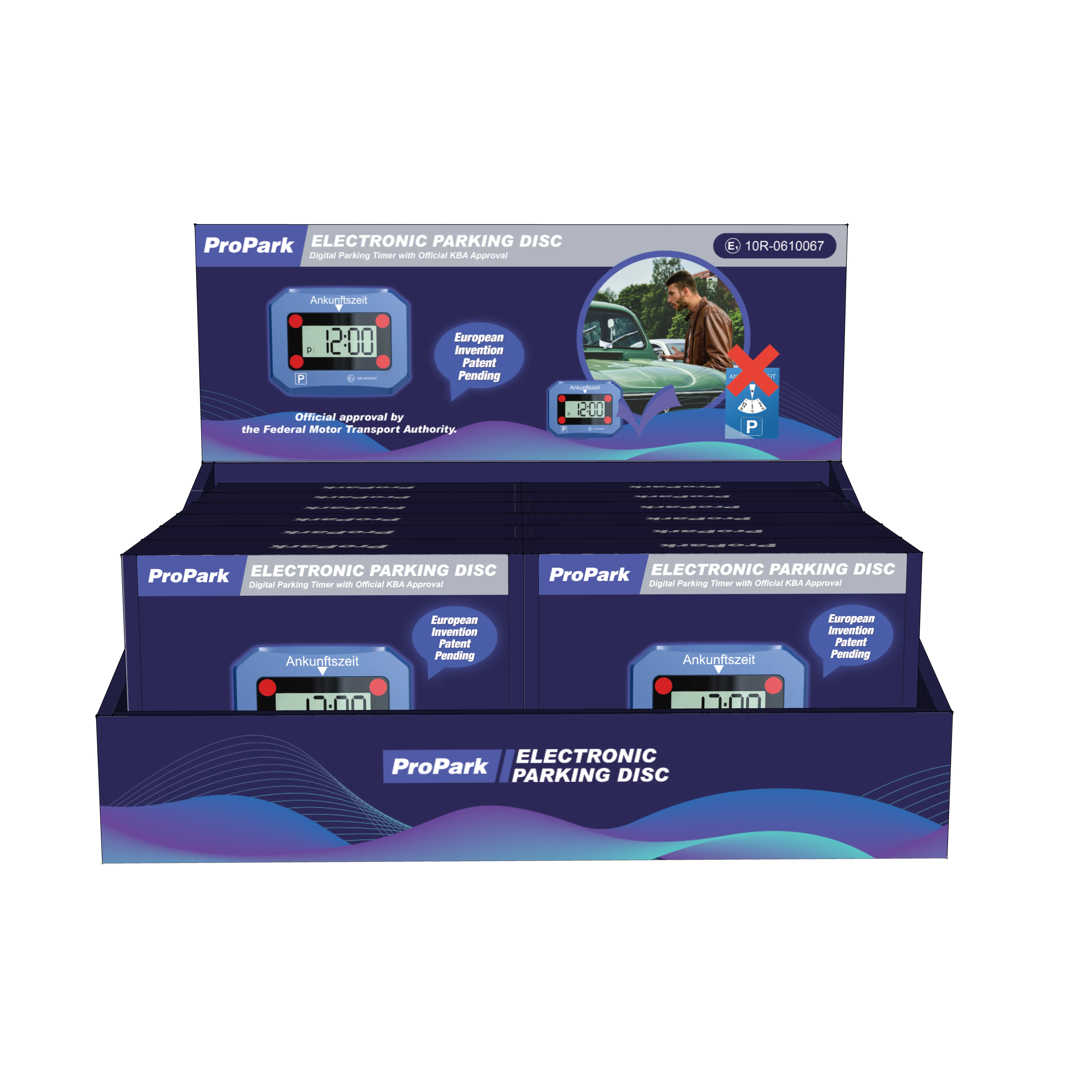 Sos Signal Electronic Auto Parking Disc Automatic Parking Timer Parking Meter With E Mark Certification