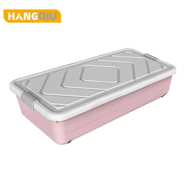 Top seller home organizer clothing storage box 50 litres 100l plastic under bed storage boxes
