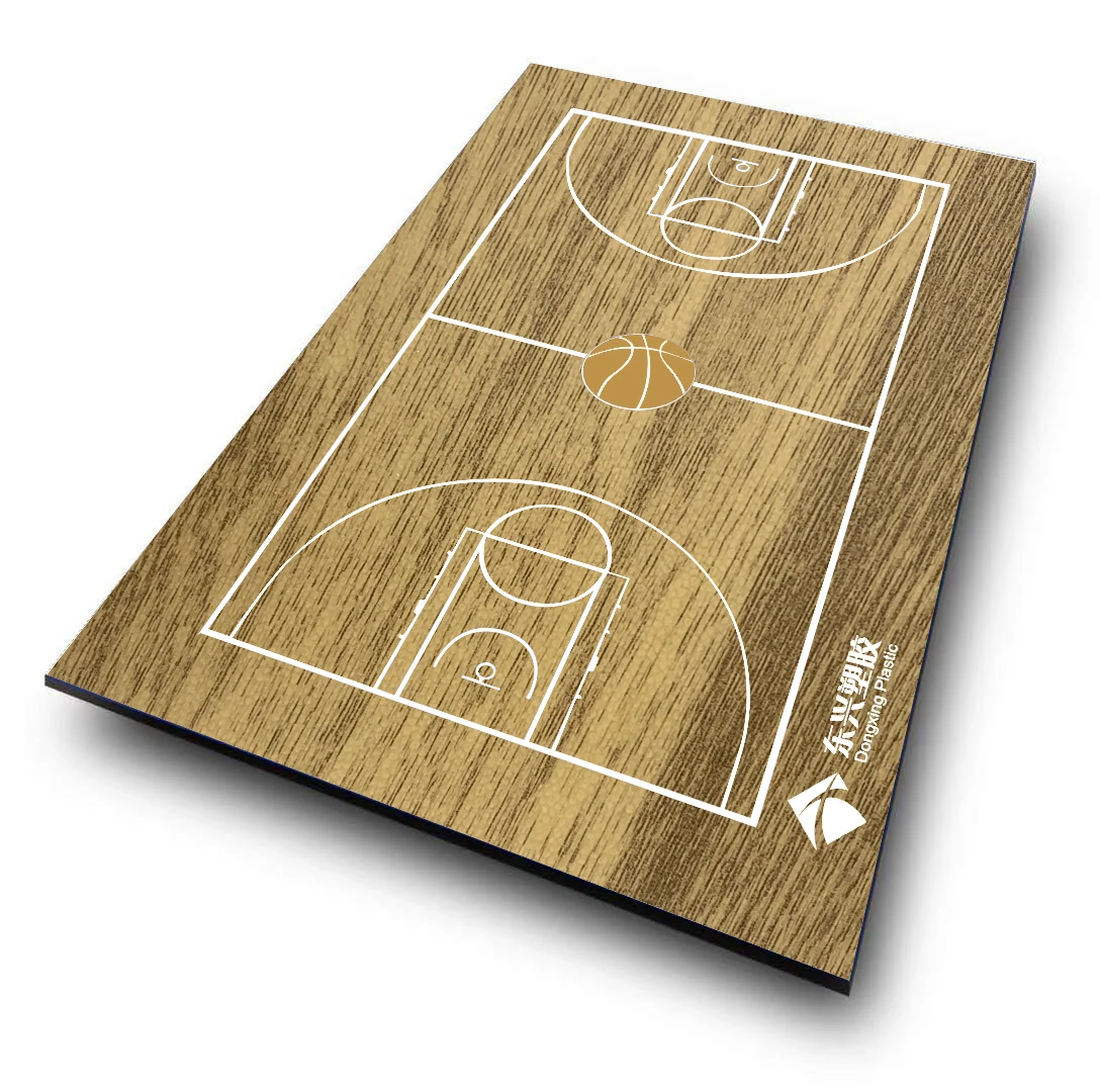 Indoor PVC Material Wood Surface Sports Flooring for Basketball Court