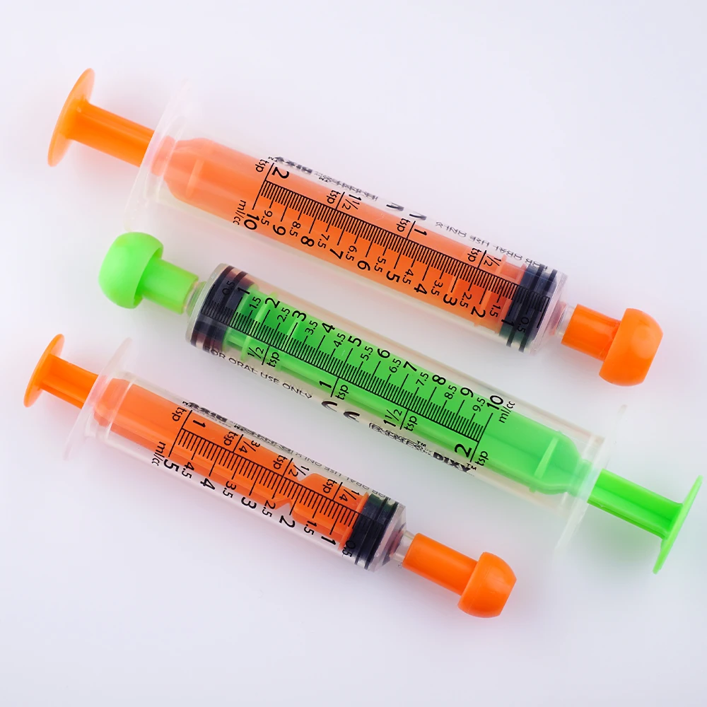 10ml Manufacturer Colorful Plastic Oral Injection Syringe Disposable Slip Lock Syringe Without Needle