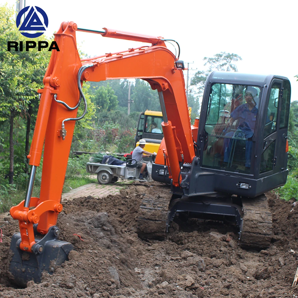 Rippa Machine Manufacture EPA Yanmar Engine Micro Bagger 4 5 T 6 Ton Small Excavator Mini Digger Excavator