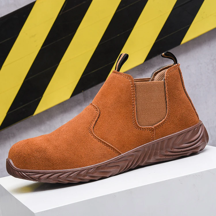 Мужские защитные ботинки со стальным носком, мягкие ботинки для защиты от ударов и проколов, защитная обувь