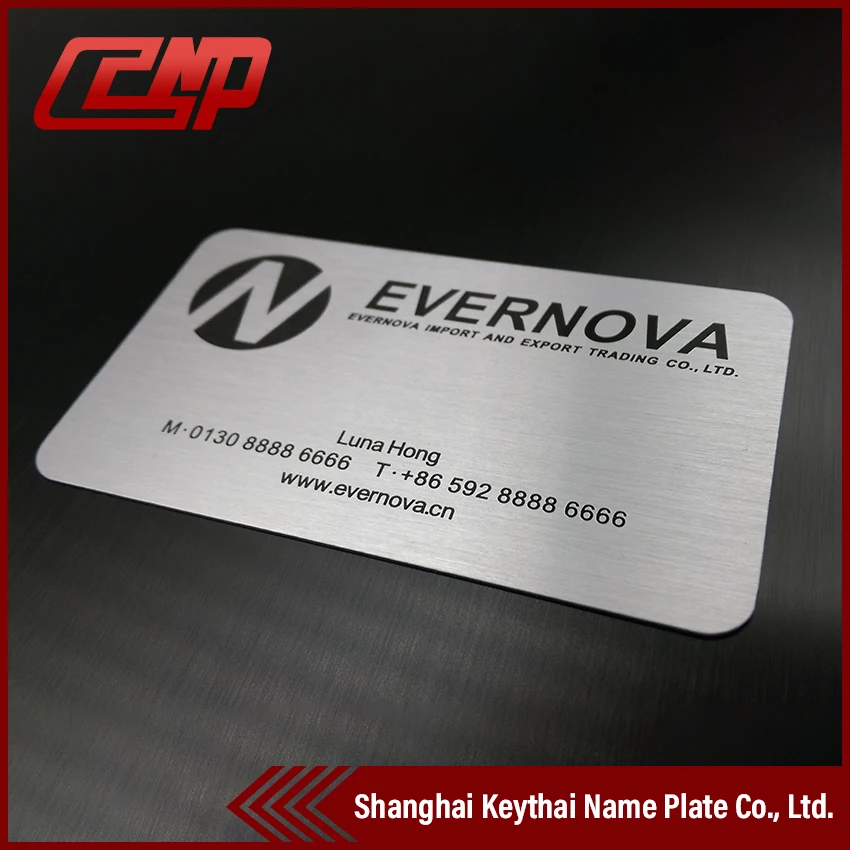 Anodizing Engraved Metal Business Cards Free Design