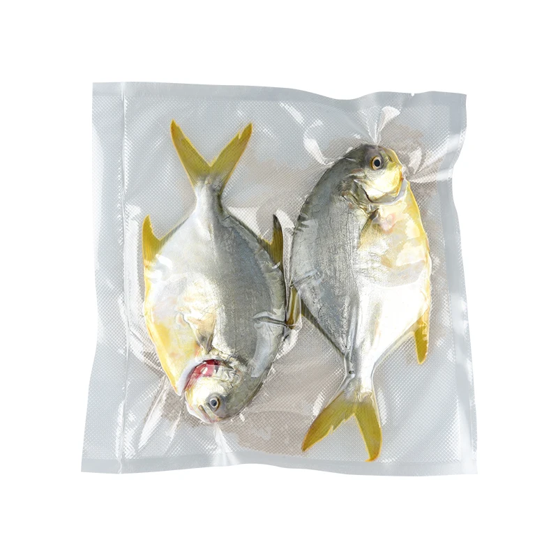 Custom Logo Printed Vacuum Seal Plastic Bag For Food Freezer Storage Textured Vacuum Sealer Bags Vacuum Packing