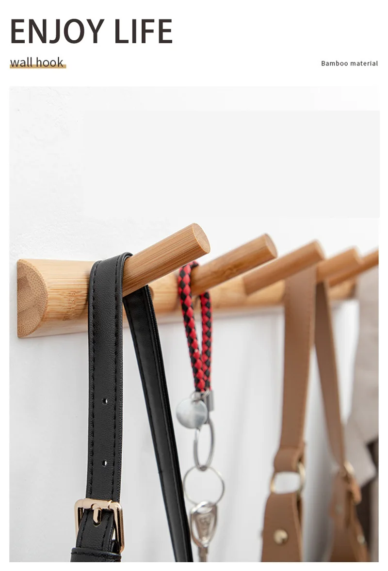 Log Coat Natural Wooden Wall Hanger Hook Hat Clothes Bag Rack Storage Shelf Key Holder Organizer Hook for Hanging Hook