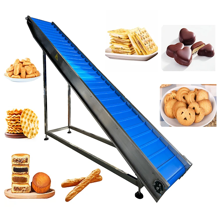 Yuji food machinery high efficiency hot selling stainless steel PU belt climbing conveyor