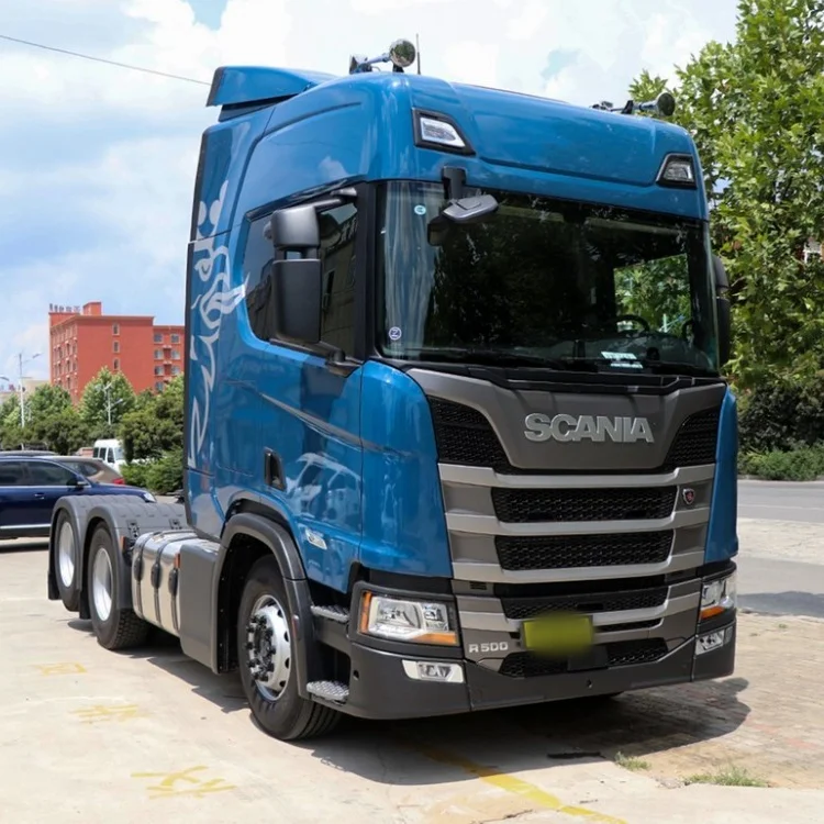 6*2 Sca-nia R500 б/у новый тягач грузовик головка 10 колес 500hp грузовики с электростеклоподъемниками зеркала электроприводом