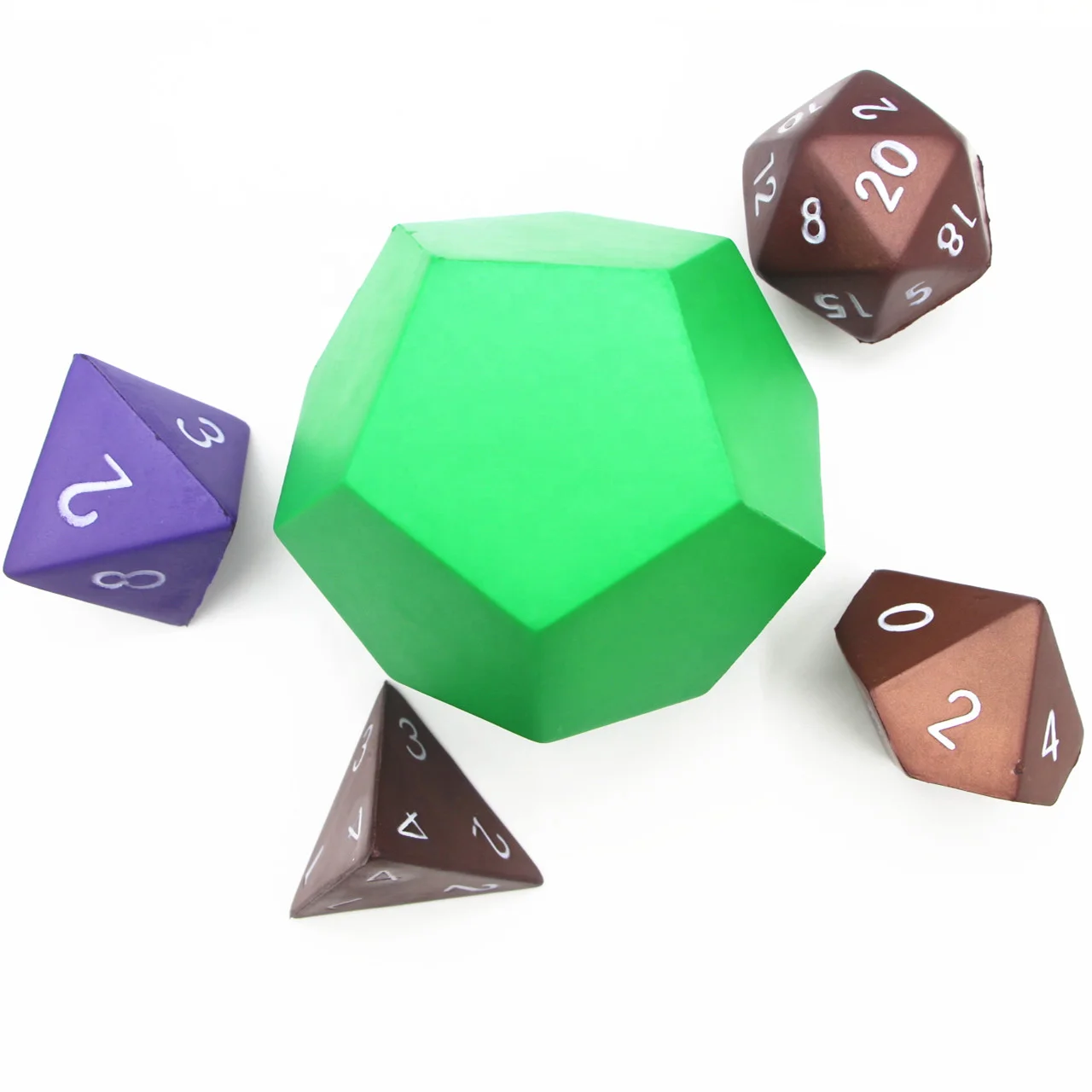 Custom Printed Fitness Dice Workout Exercise Training Sports Dice 12 Sided Anti Stress Dice