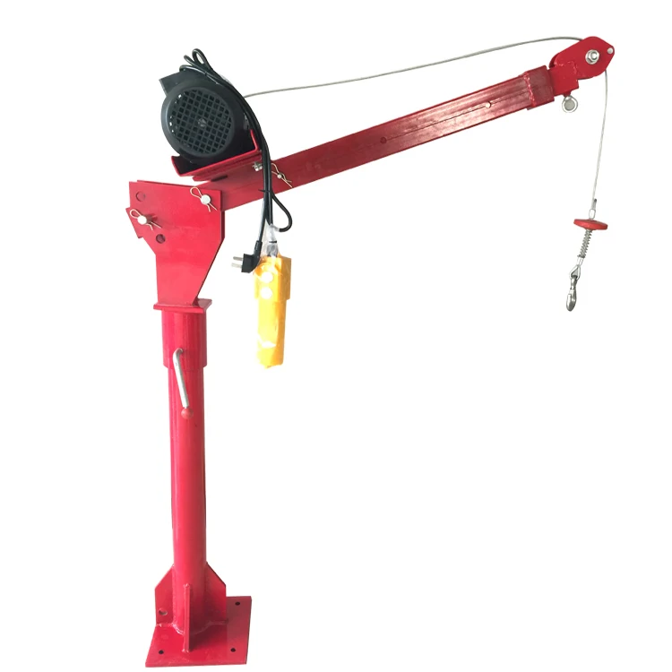 Hydraulic Portable pickup 1 ton used mini truck mounted crane with hoist