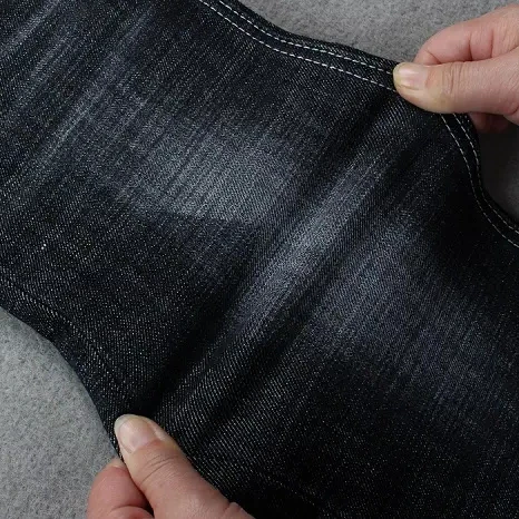 12.8 Oz Denim Fabric Suppliers From China With Crosshatch Denim Textile For Woman Man Jeans Stocklot