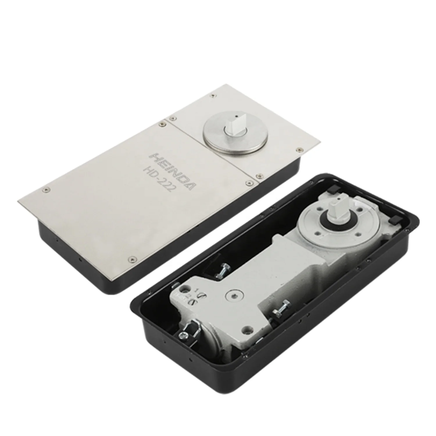 HD-222 Китай высокое качество пола двойного действия Пружинные шарниры для бескаркасного стекол дверного доводчика