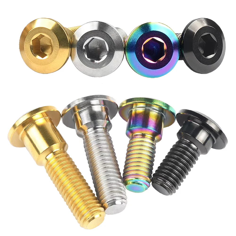Colored Titanium Screws Bolts For Bike Racing Aircraft Baoji M15 Baituite MTB Mirror Red Din912 Ferrari Titanium Bolt