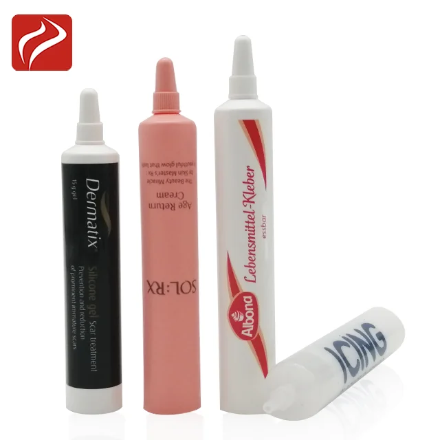 19mm Diameter Bullet head plastic PE tube cosmetic soft tube with screw cap Eye cream tube