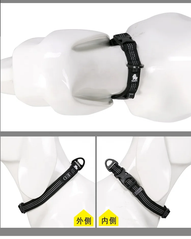 Truelove Hot Selling Printed Cat Paw Design multiple color adjustable Pet Collar nylon cat dog collar with belt