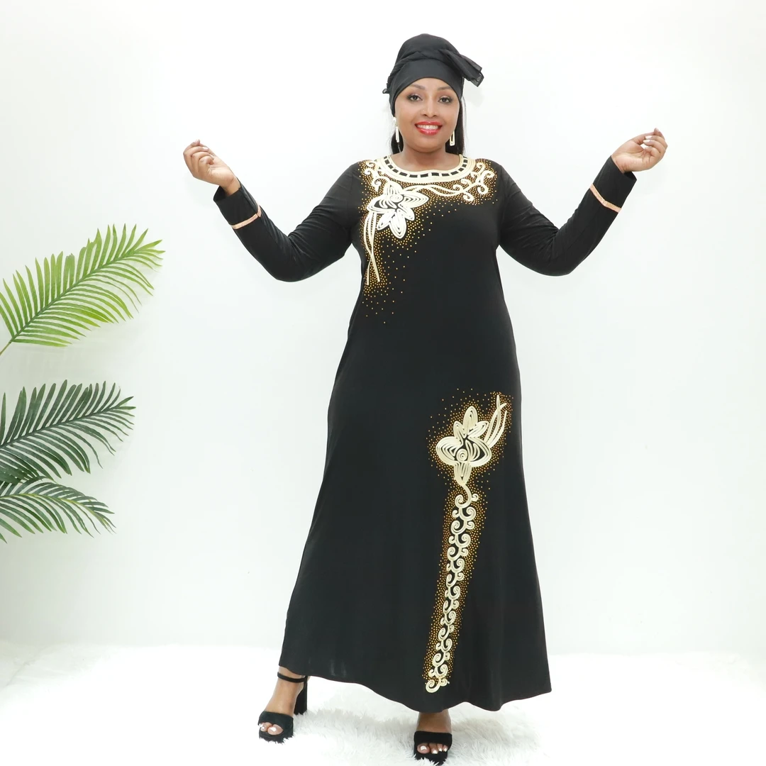 Embroidered attire abaya sets eid sets girls  JB2046F Togo abaya Muslimah dress