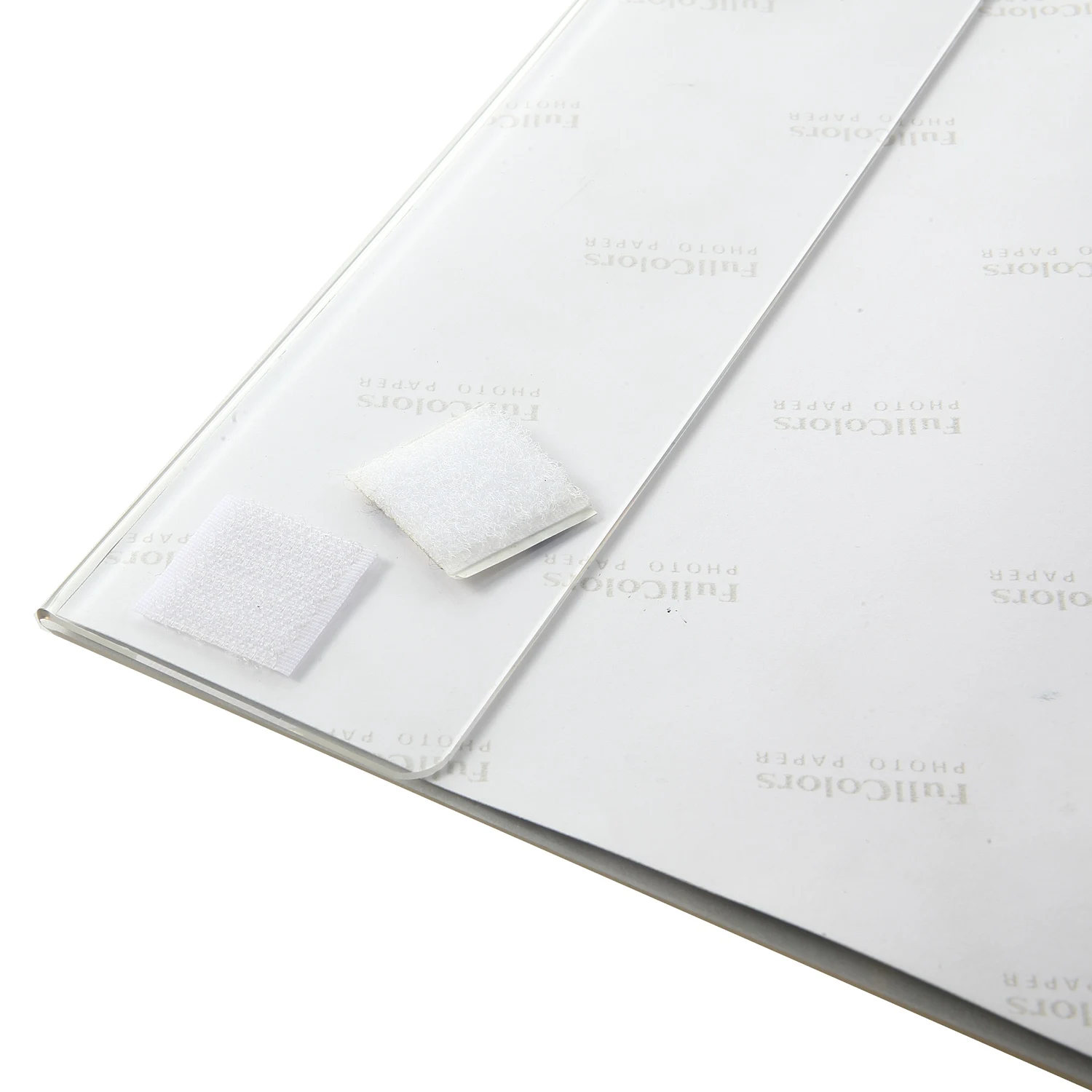 8.5x11 Acrylic Wall Sign Holder with Double Sided Tape, 8 1/2 x 11 clear plastic plexiglass sign holder for Office, Home, Store