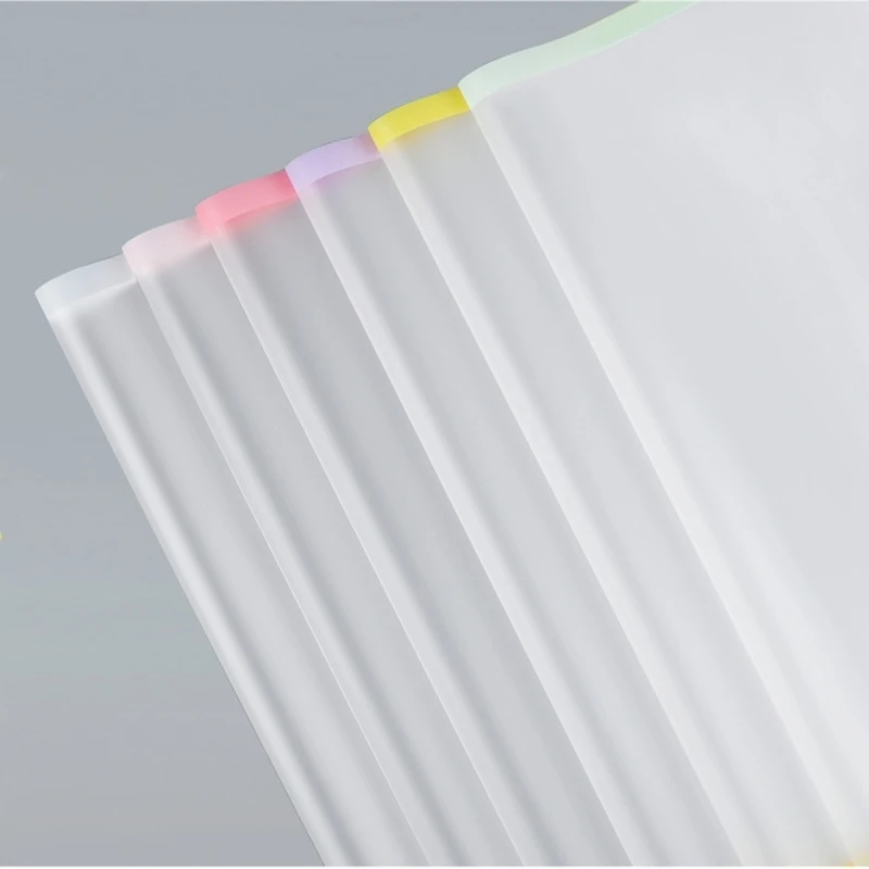 LUCIA  Color Widened Border Cellophane Flower Wrapping Paper Waterproof Transparent Parallel World Wrapping Paper LF160553