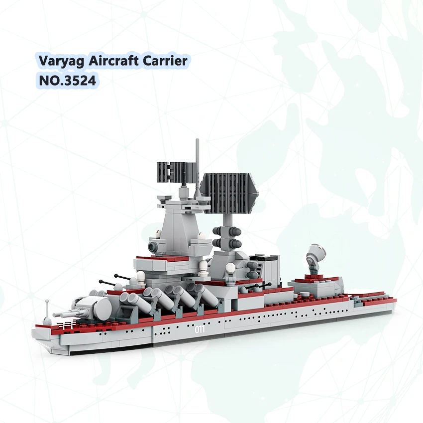 Военная серия 3524 авианосец эсминец подводная лодка модель морского флота Детский развивающий пластиковый конструктор набор игрушек