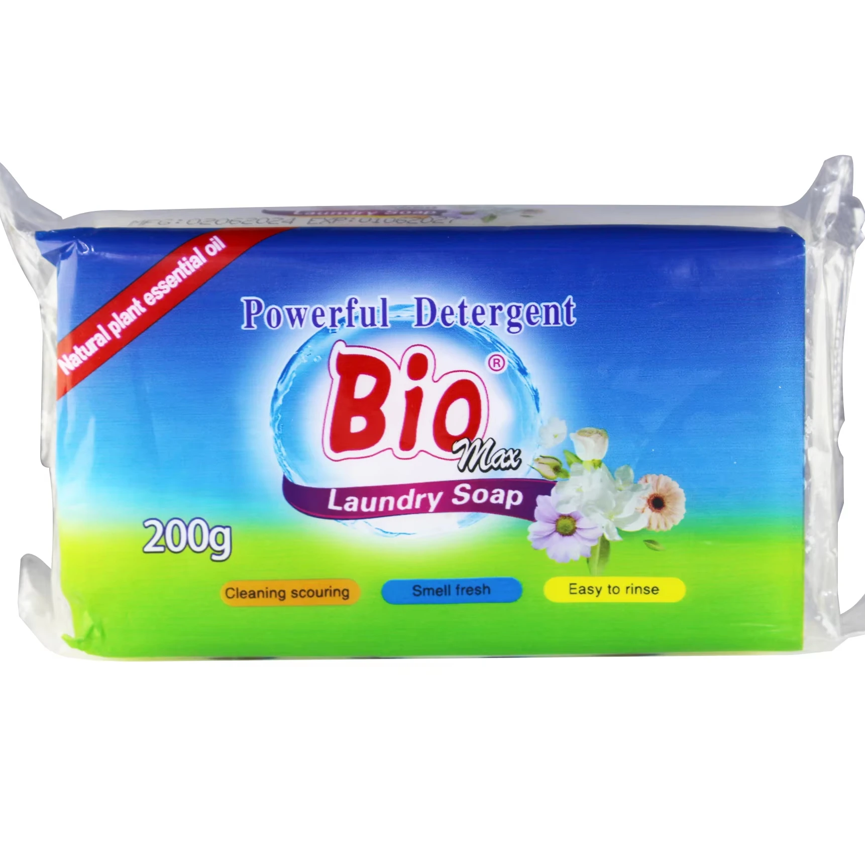 Wholesale OEM ODM Good Fragrance White Laundry Bar Soap Noodles 200 Gram Washing Soap for Washing Clothes