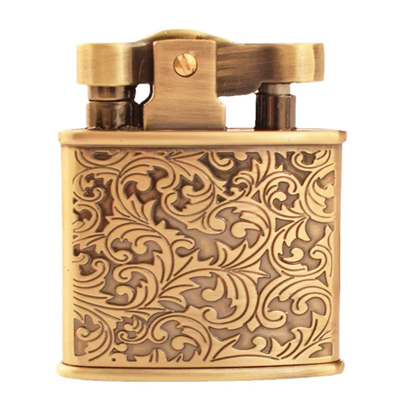 New Classical design metal flint torch kerosene oil lighter refillable for Christmas gift