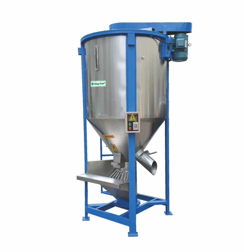 Factory Heatable Plastic Granules Mixing Machine Plastic Raw Material Vertical Mixer