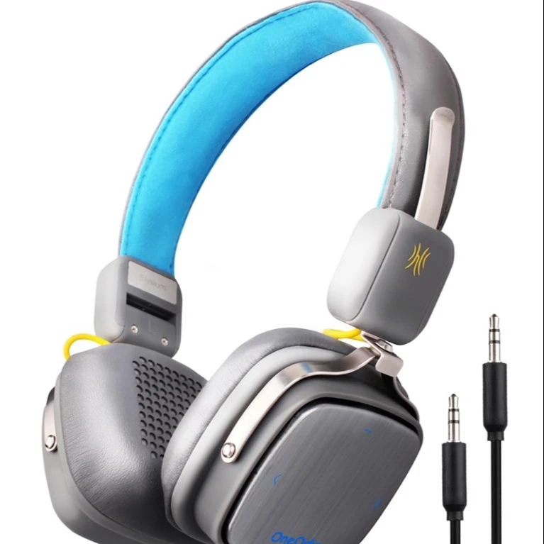 OneOdio L6 Elysium Wireless Headphones With Mic Metal Lightweight Headphone 500mAh Black/ Beige