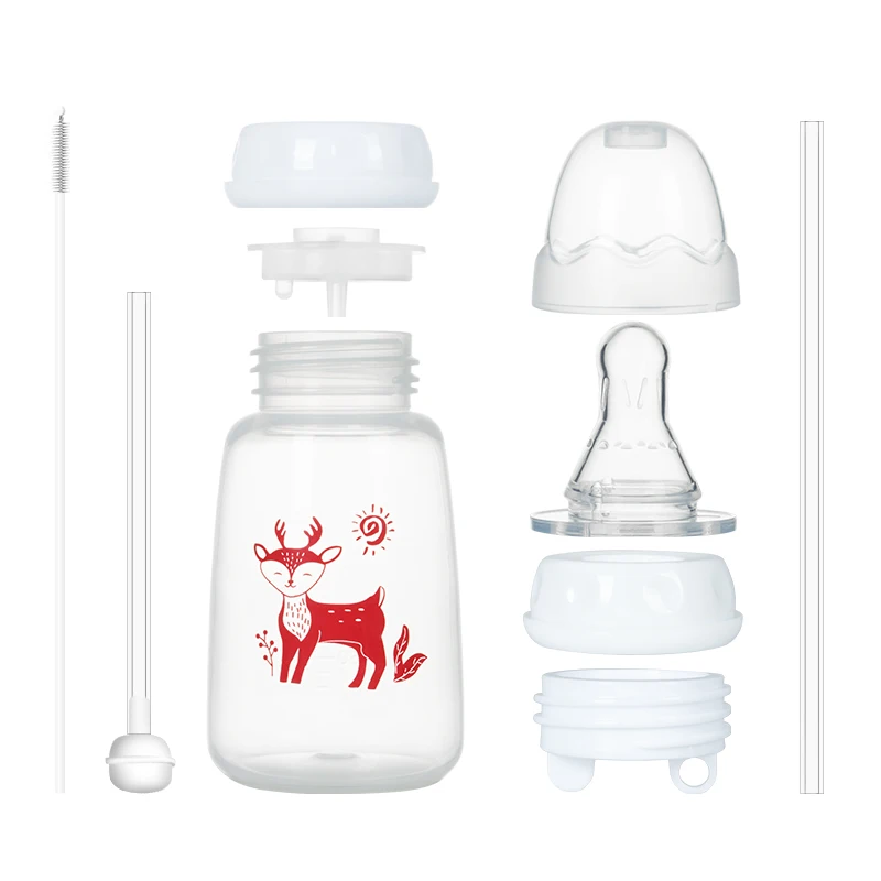 Custom Anti Colic with Tube with Tube Nursing Handless Self Feeding Hands Free Baby Bottle