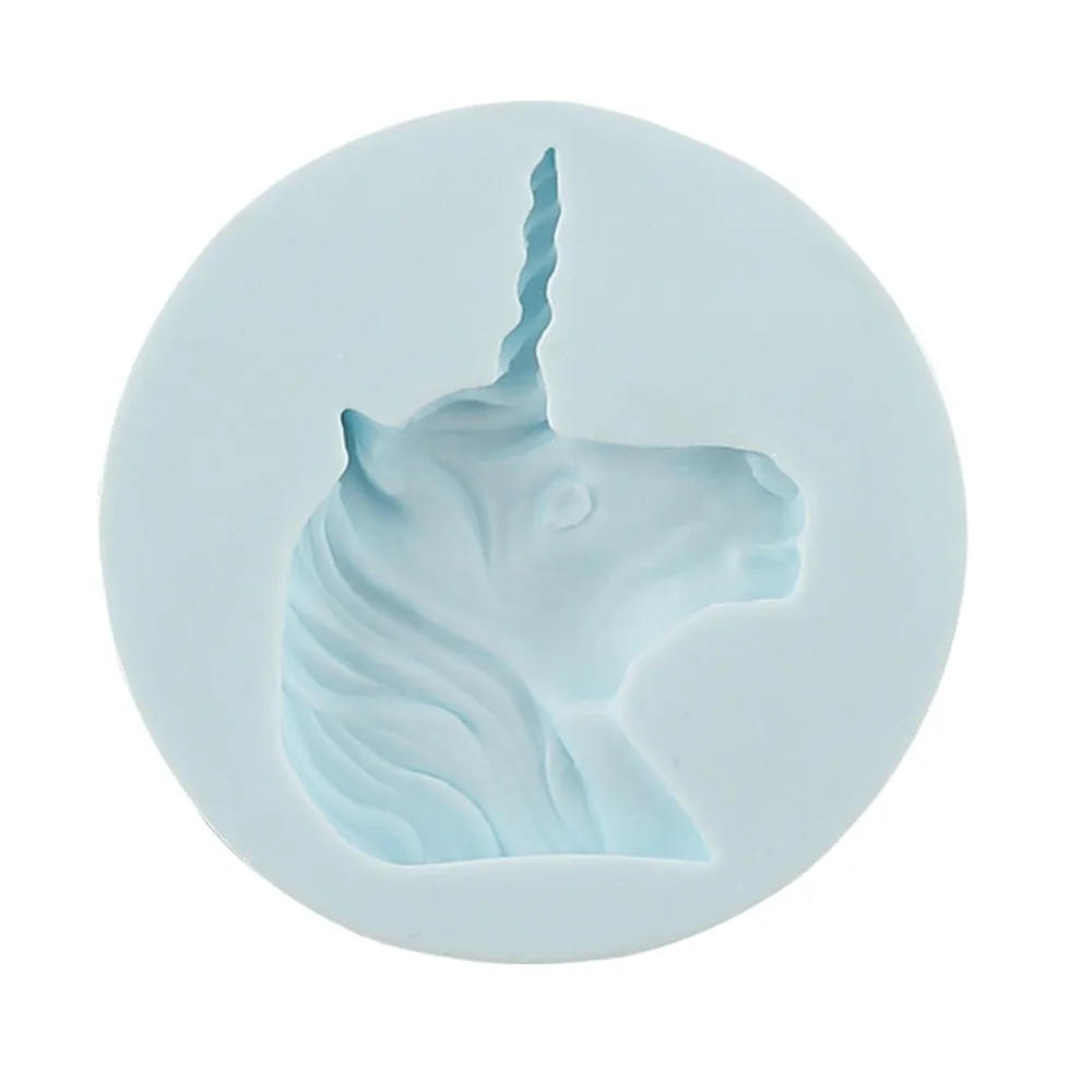 Cartoon Character Unicorn Horse Animal Soap Silicone Mold Chocolate Cake Decoration Tool Baking Gumpaste Mold