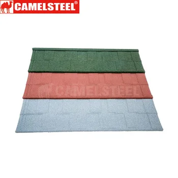Standard size 1350*420 coated galvanized metal roof sheet color stone  roof