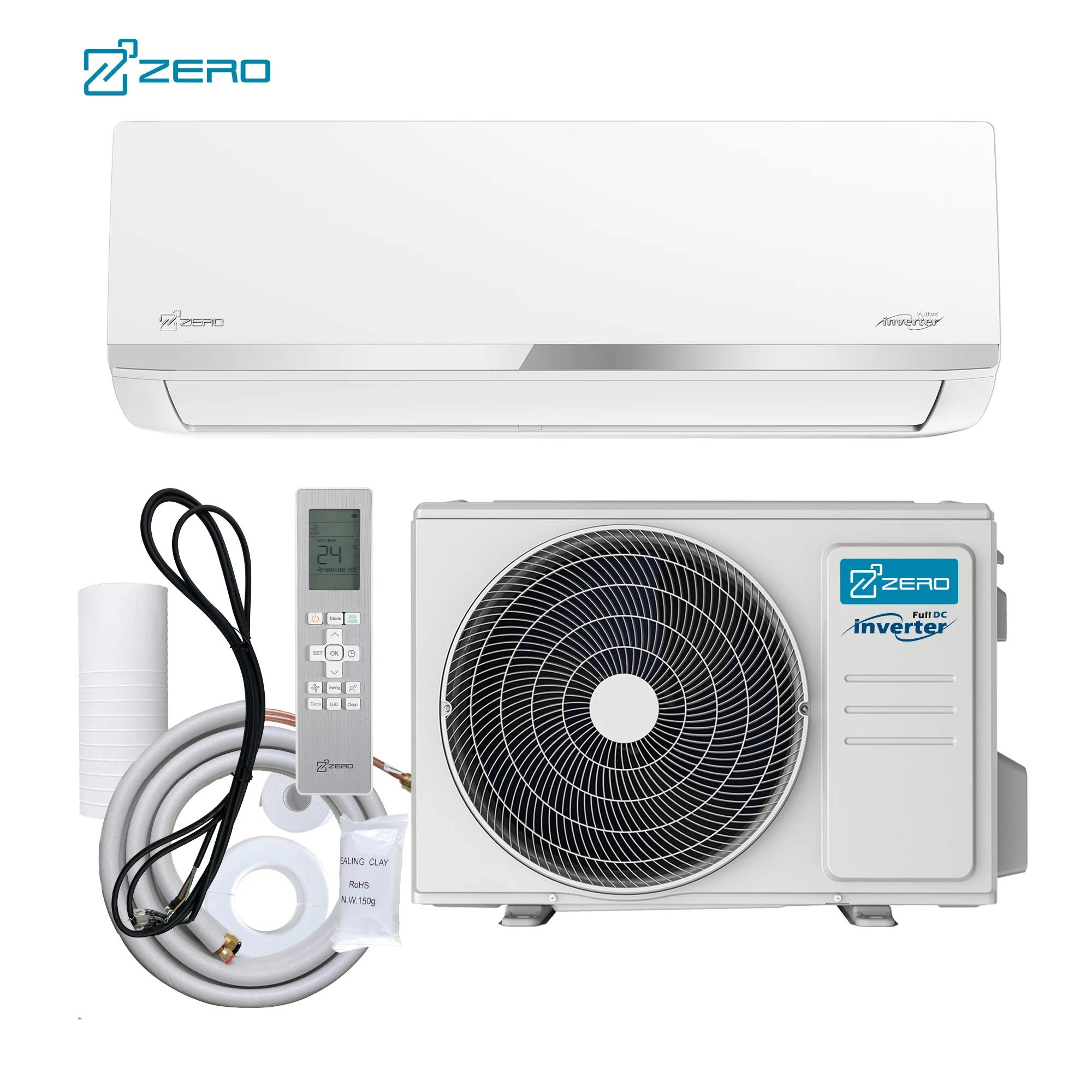 ZERO Z-pro 21 Seer Mini Wall Mounted Split 24000 30000 36000 BTU Split Unit Air Conditioner System Electric 30 DC R410A 1800 220