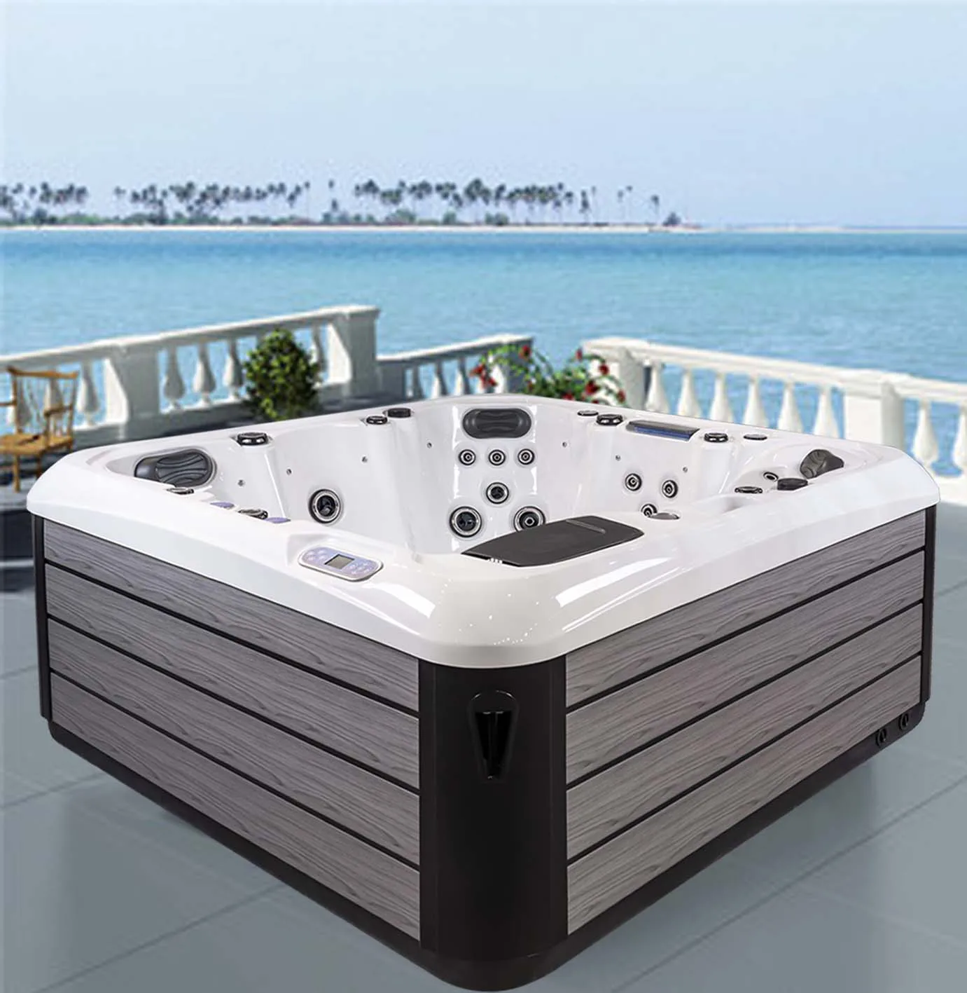 China Factory Hot-selling 5 People Spa Hot Tub Balboa System Outdoor Indoor Hot Tub Bathtub Spa Tubs