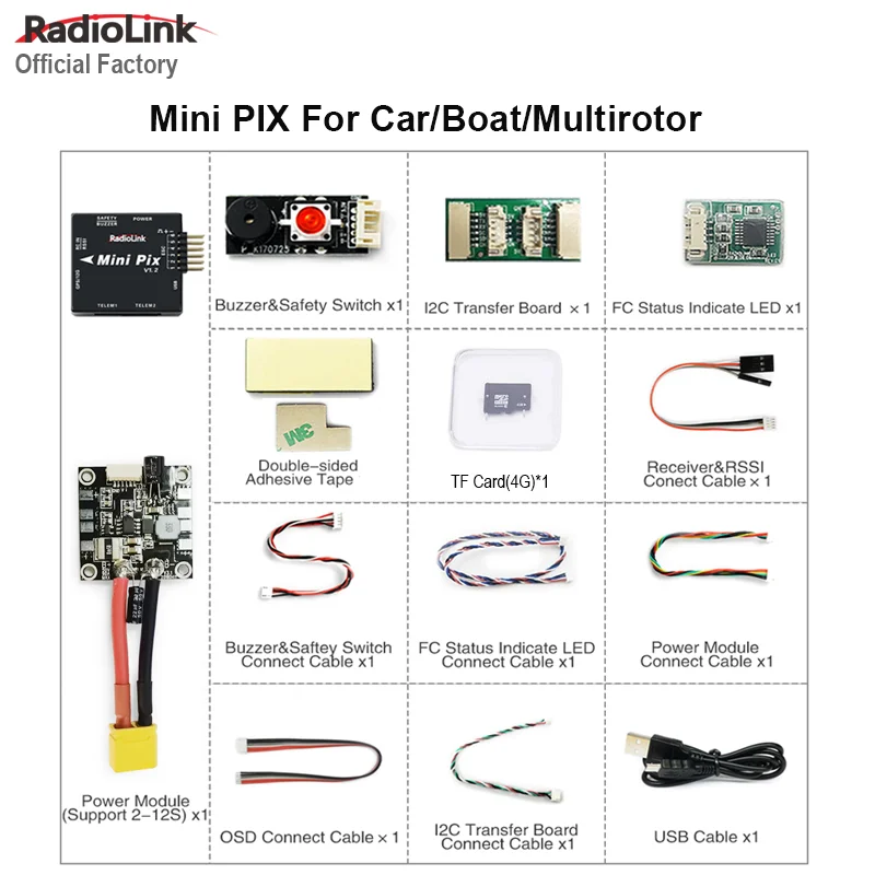 Ardupilot Flight Controller Radiolink MINI PIXHAWK Better Altitude Hold with STM32F405VGT6 Processor