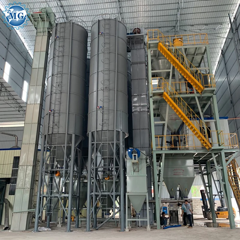 Dry powder mixing dry mortar putty powder mix plant blending machine  dry mortar industrial machine mixers