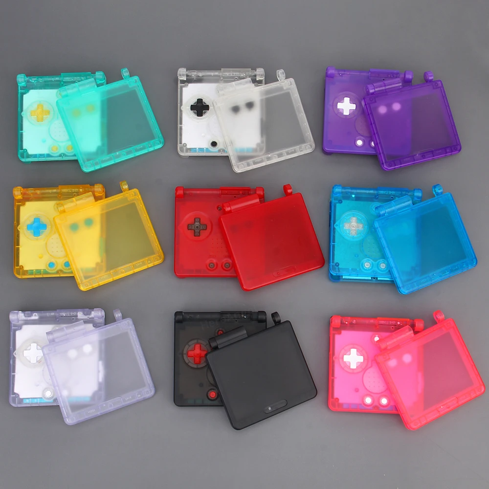 Transparent protective case  For GameBoy Advance GBA SP Shell For GBA SP console Housing Case Cover Screen Lens