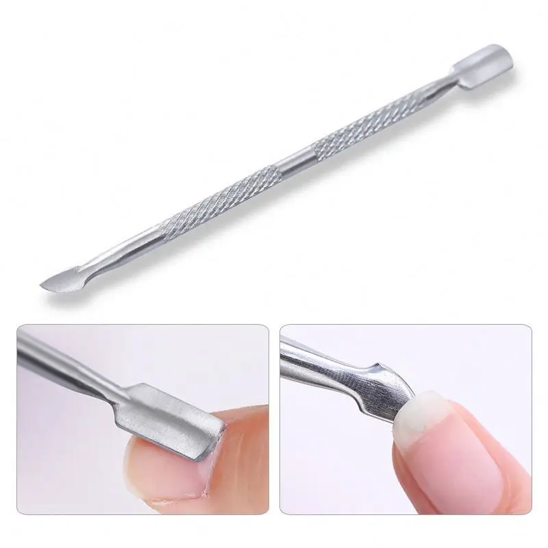 Manicure stainless steel cuticle nail pusher for nail salon ,sy6m nail cuticle nipper and pusher
