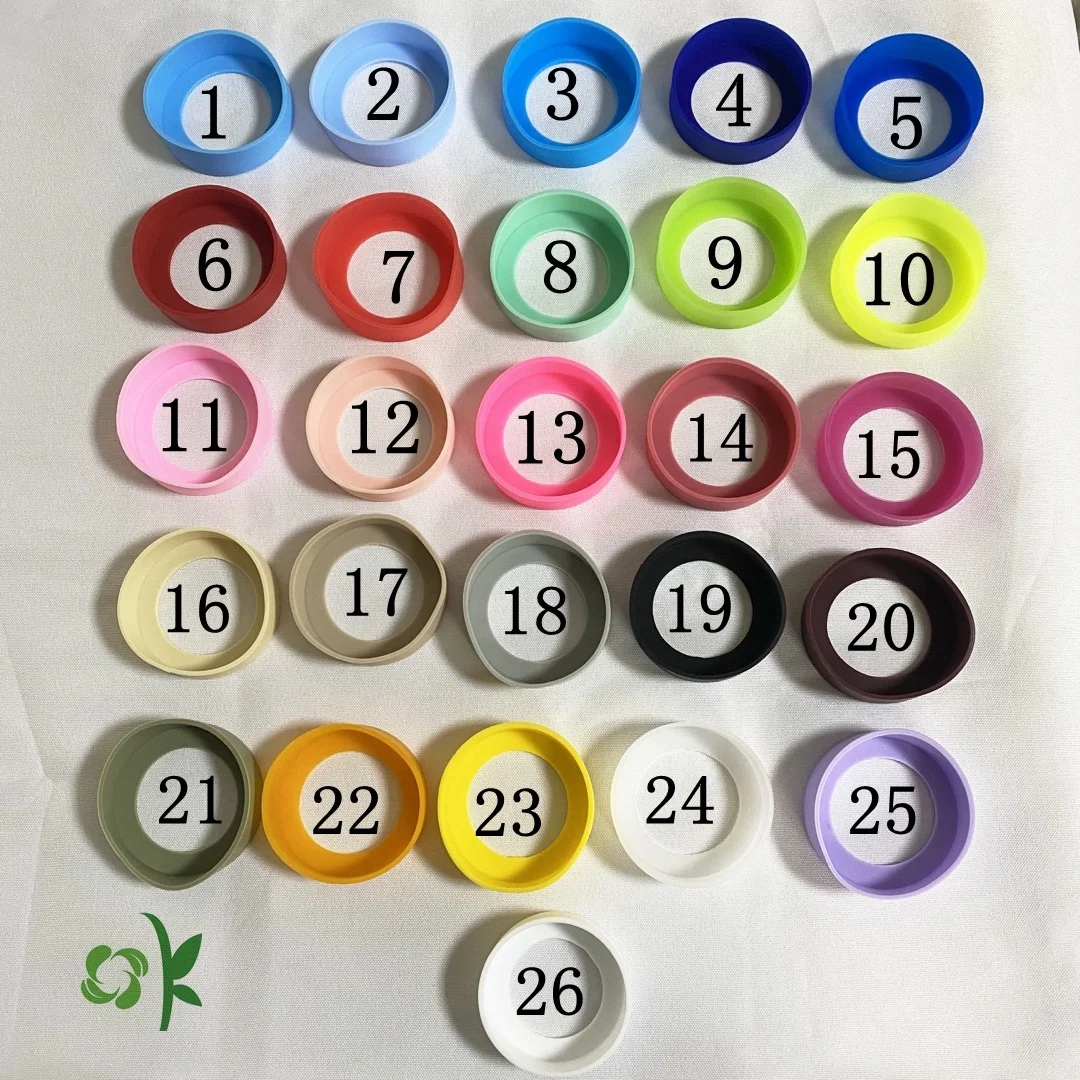 OKSILICONE Spot 7cm 12-24 oz Slip-proof Silicone Cup Sleeves Fit Cycling Travel Accessories Water Bottle Boot Sleeve