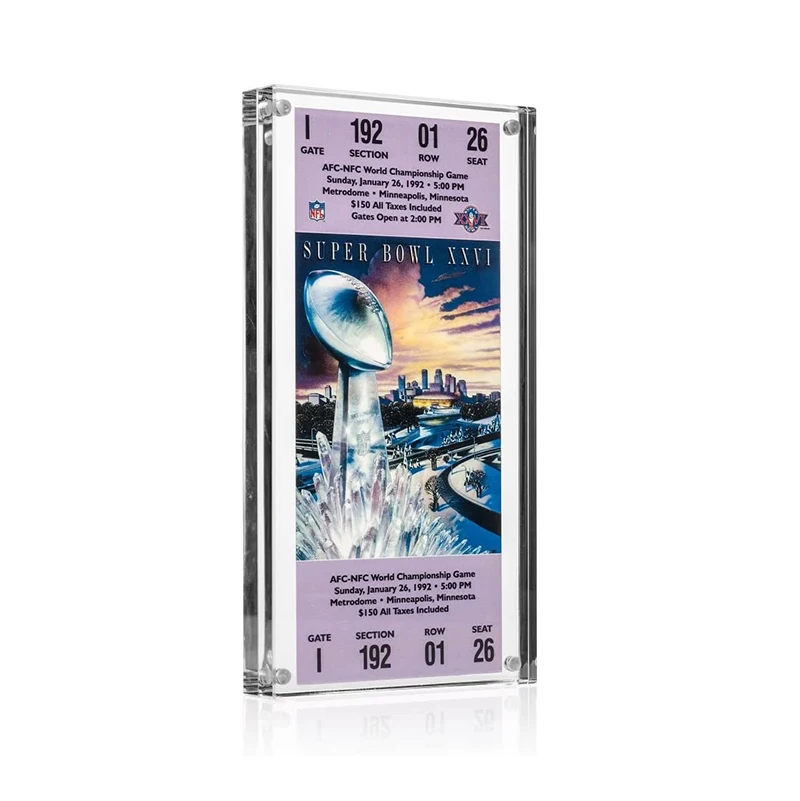 Wholesale Acrylic Paper Money Display Frame Slab Banknote Standing Frame