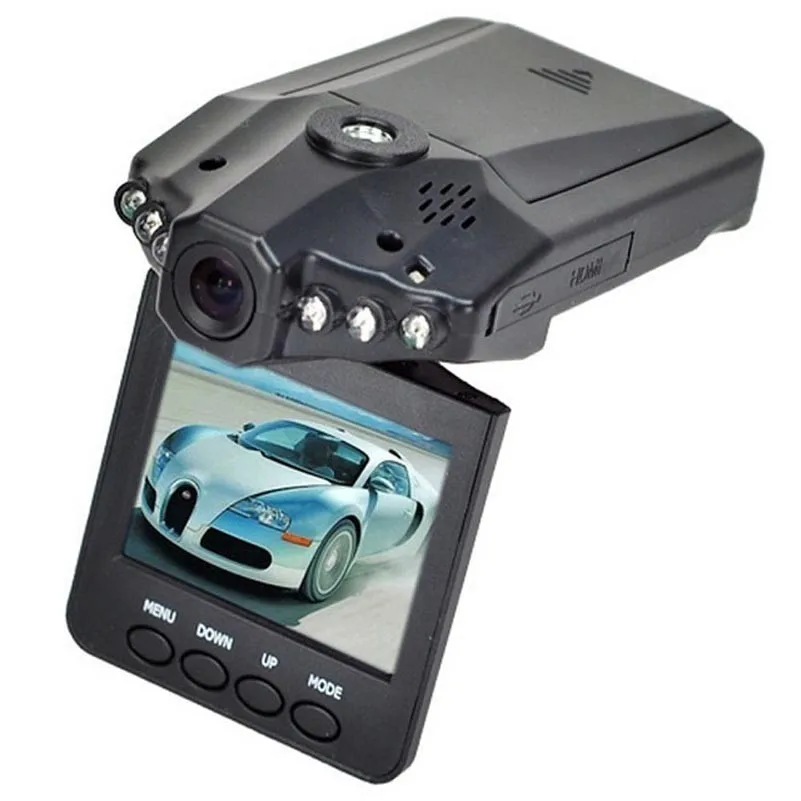  Бесплатная доставка Автомобильный видеорегистратор 2 4 дюйма Full HD 1080P автомобильная камера с 6 ИК-светодиодами авторегистратор ночного видения автомобильный черный