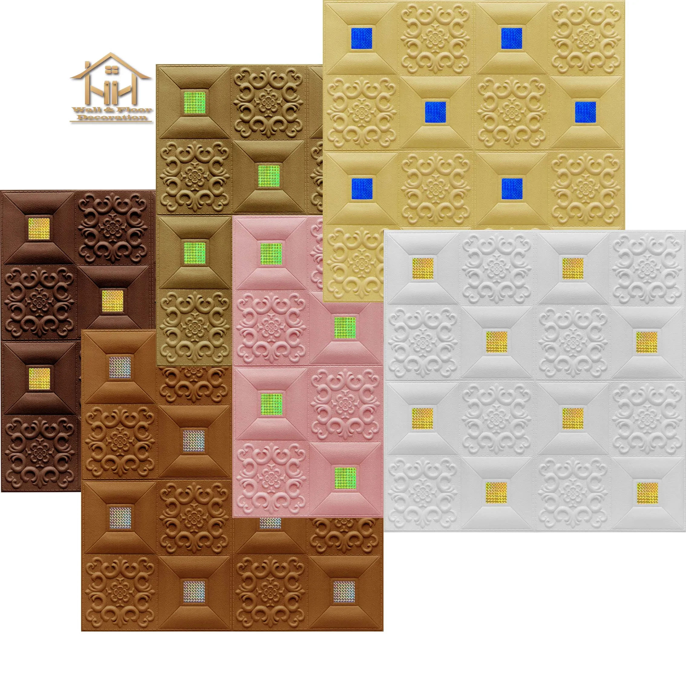 Sophisticated technologies interior 3d pe foam wallpaper wall decoration self-adhesive xpe foam wall sticker