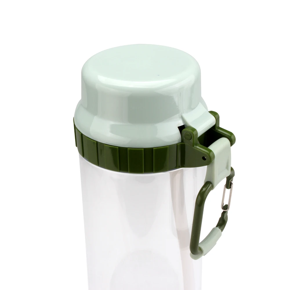 650ml PC Drinking Clear  Water Bottle Jug  Plastic Wholesale with Straw