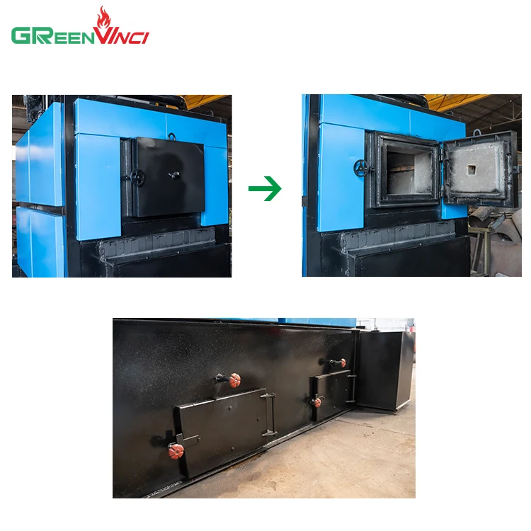 New design biomass gasification machine wood pellet, briquette burner for industrial boiler