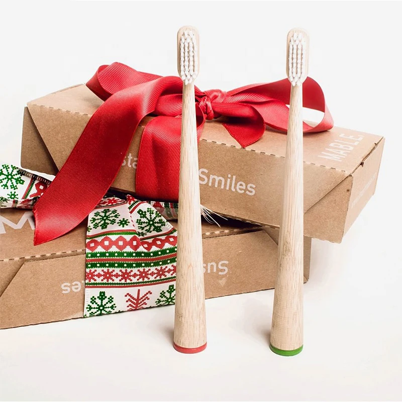 Natural bamboo Biodegradable Adult Toothbrush with Soft Charcoal Bristles Vegan Product BPA Free Zero Waste Bamboo OEM Nylon Age