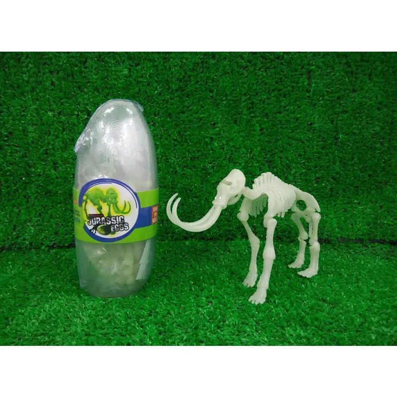 Funny Luminous Mammoth Skeleton Glow in the Dark Excavation Dinosaur Dig Toys Kit